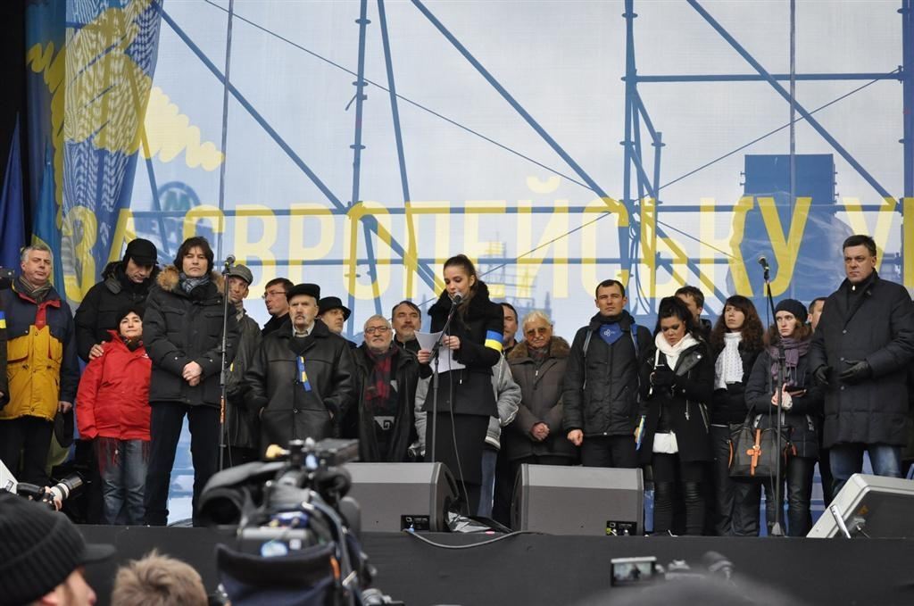 Евромайдан вышел на Марш миллиона. Фоторепортаж