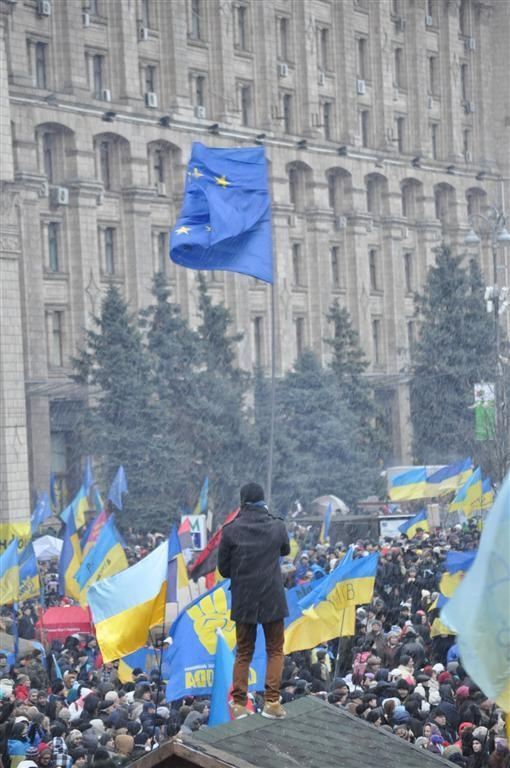 Евромайдан вышел на Марш миллиона. Фоторепортаж