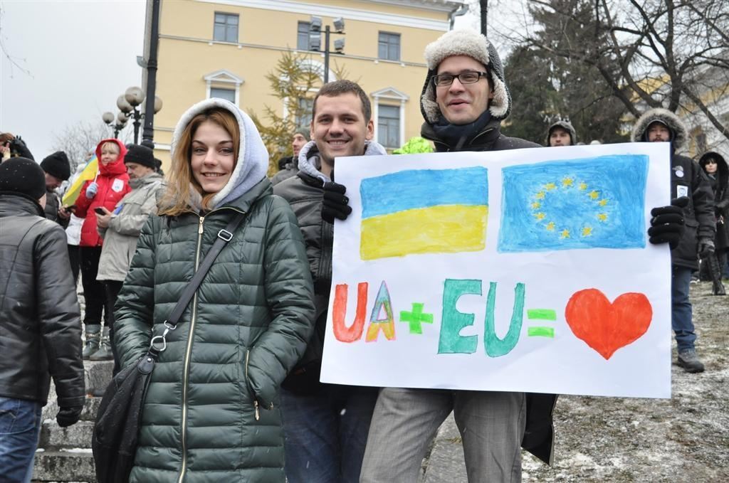 Евромайдан вышел на Марш миллиона. Фоторепортаж