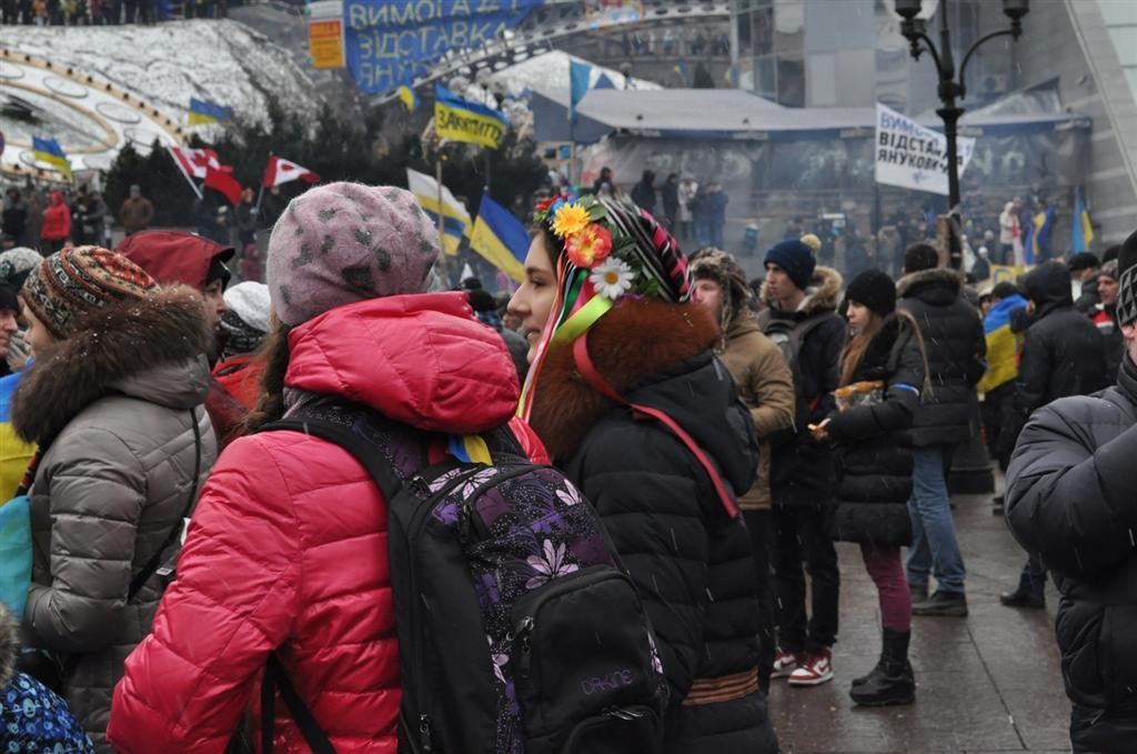 Евромайдан вышел на Марш миллиона. Фоторепортаж