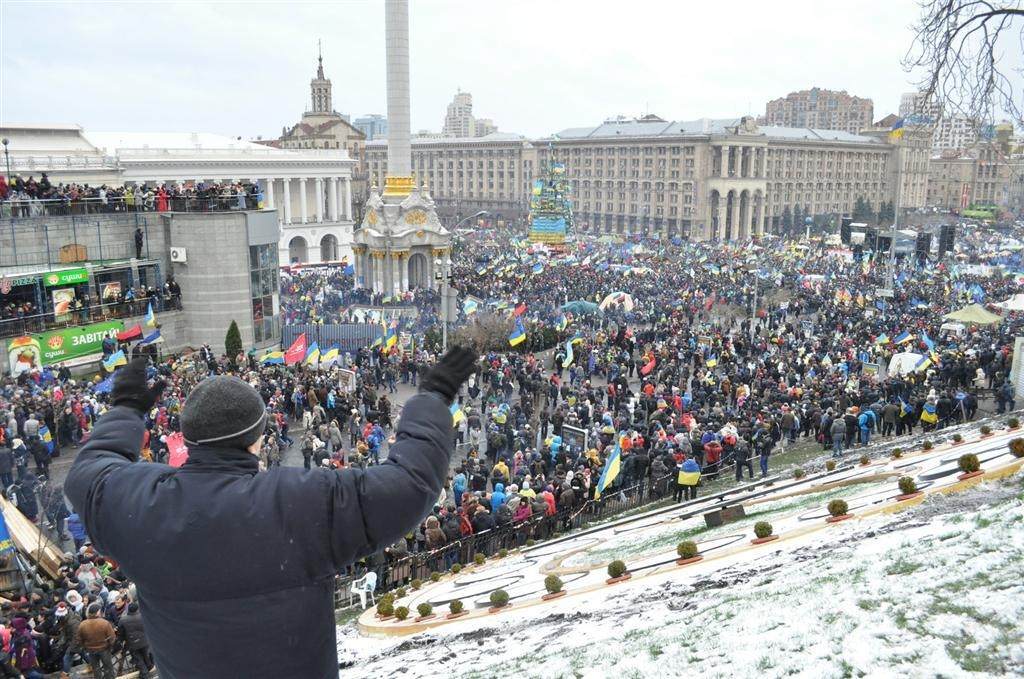 Евромайдан вышел на Марш миллиона. Фоторепортаж