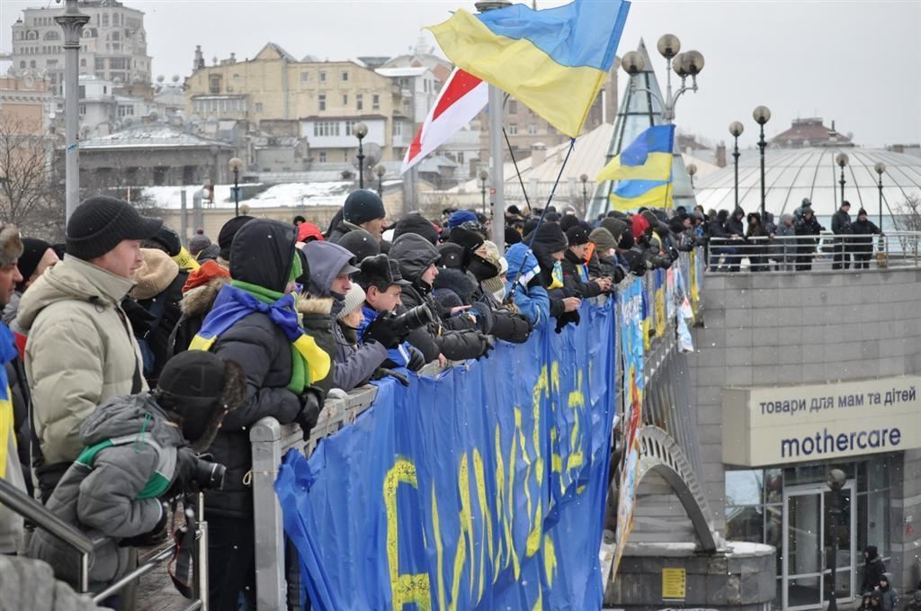 Евромайдан вышел на Марш миллиона. Фоторепортаж