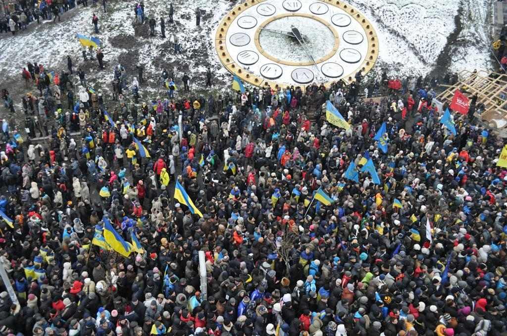 Евромайдан вышел на Марш миллиона. Фоторепортаж