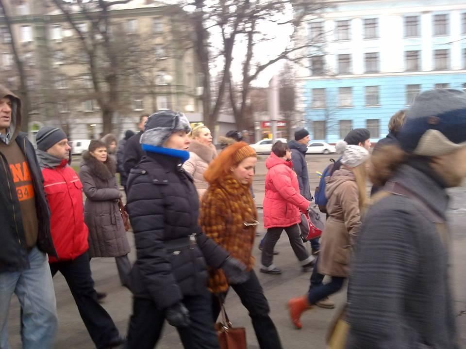 В Днепропетровске поддержать Марш миллиона пришли три тысячи человек