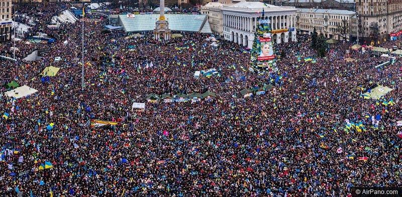 Як виглядав Марш мільйона з повітря. Фоторепортаж