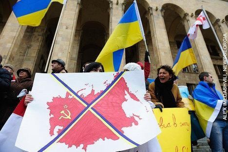 Киевский Марш миллиона поддержали в Тбилиси