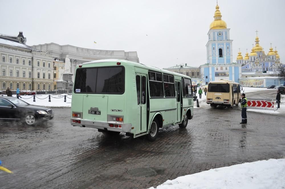 Евромайдан: как в центр Киева стягивалась милиция 