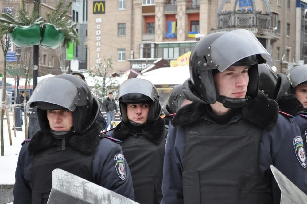 Евромайдан: как в центр Киева стягивалась милиция 