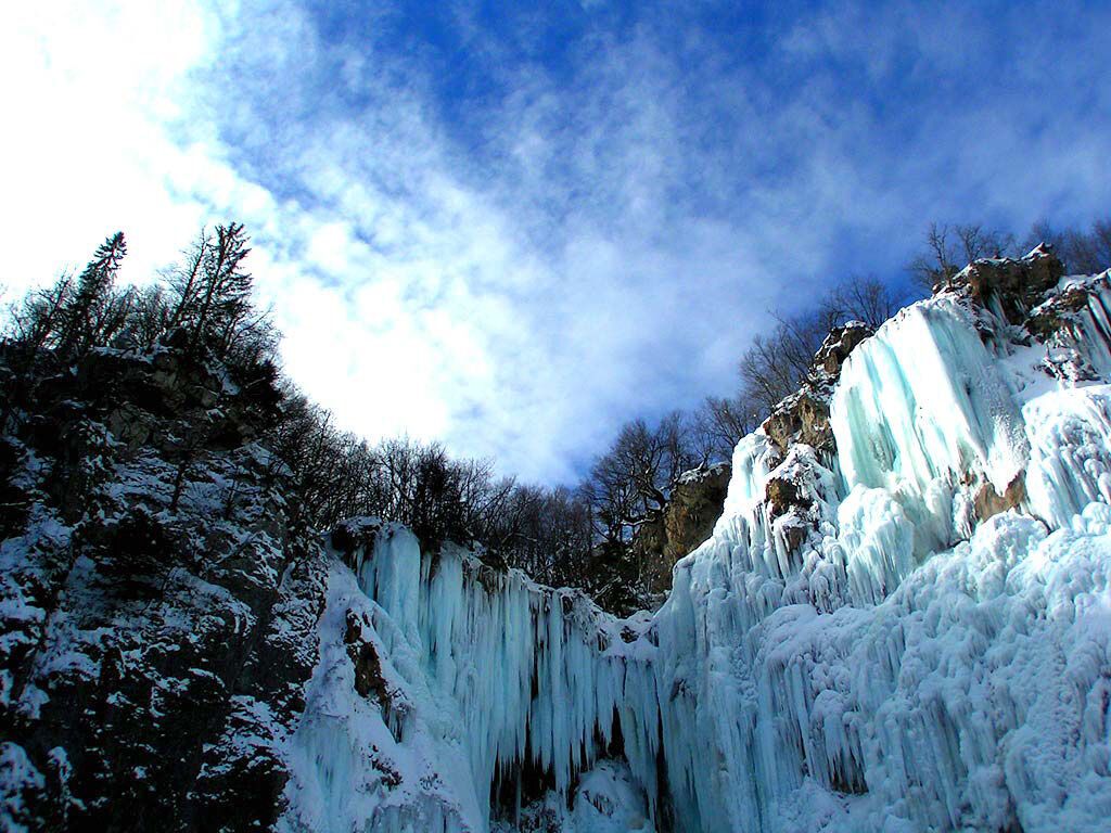 Замерзшие водопады