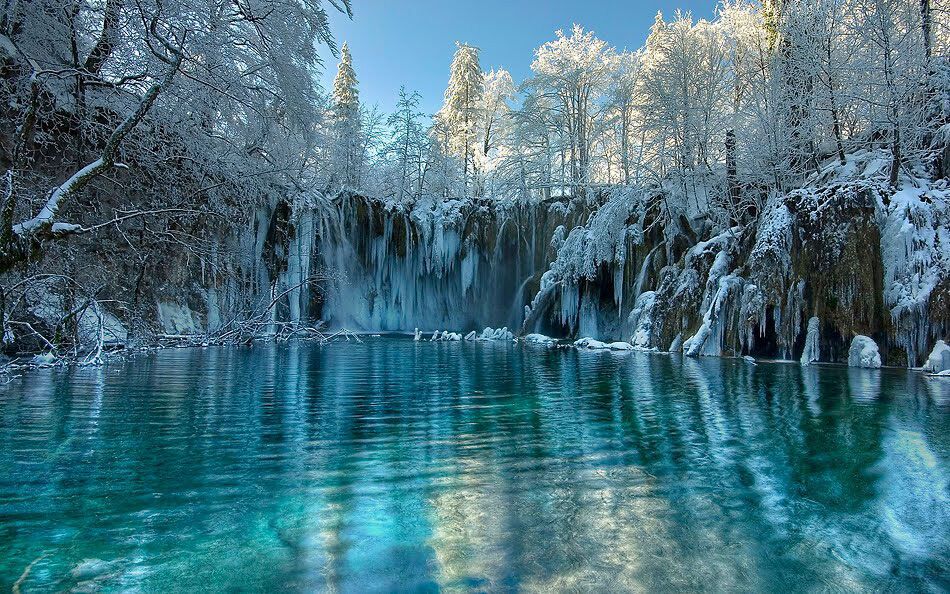 Замерзшие водопады