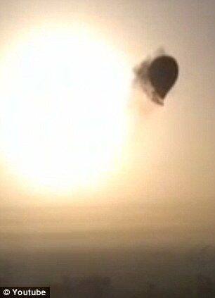 Обнародовано видео крушения воздушного шара в Египте. Видео