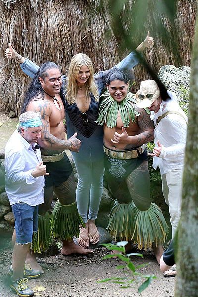 Хайди Клум испытывает молодых моделей на Гавайях. Фото