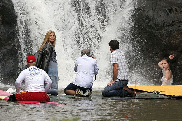 Хайди Клум испытывает молодых моделей на Гавайях. Фото