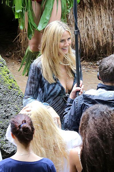 Хайди Клум испытывает молодых моделей на Гавайях. Фото