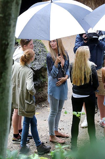 Хайди Клум испытывает молодых моделей на Гавайях. Фото