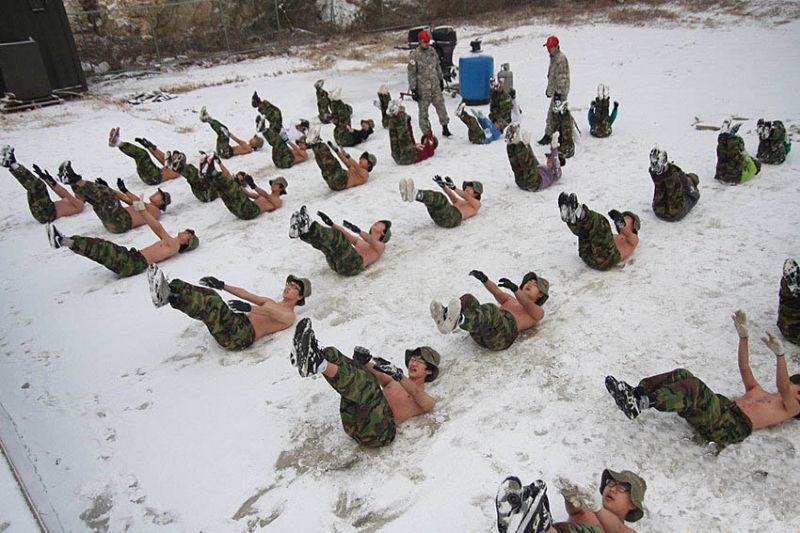 Зимний лагерь для будущих военных