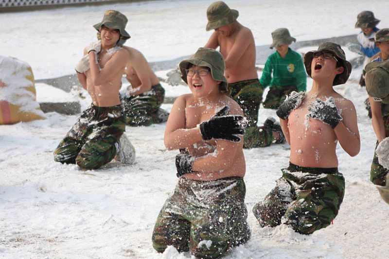 Зимний лагерь для будущих военных