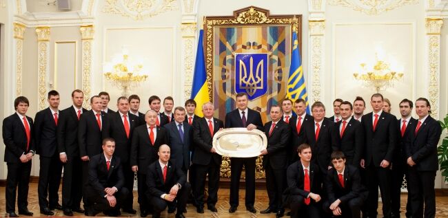Зустріч Президента з хокейним клубом "Донбас