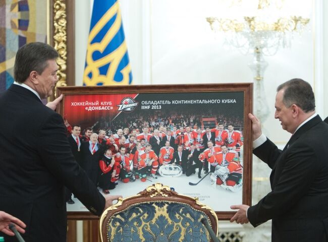 Зустріч Президента з хокейним клубом "Донбас