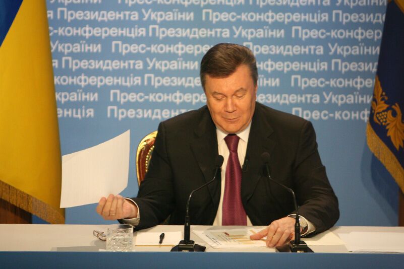 Пресс-конференция Виктора Януковича