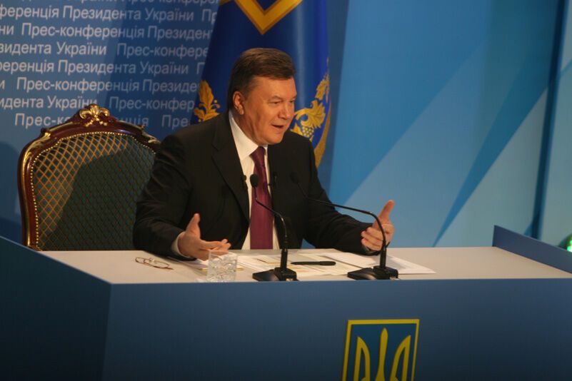 Пресс-конференция Виктора Януковича