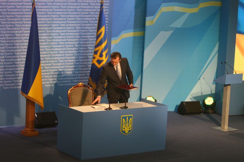 Пресс-конференция Виктора Януковича