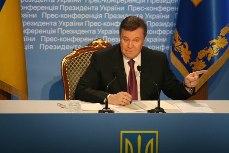 Пресс-конференция Виктора Януковича