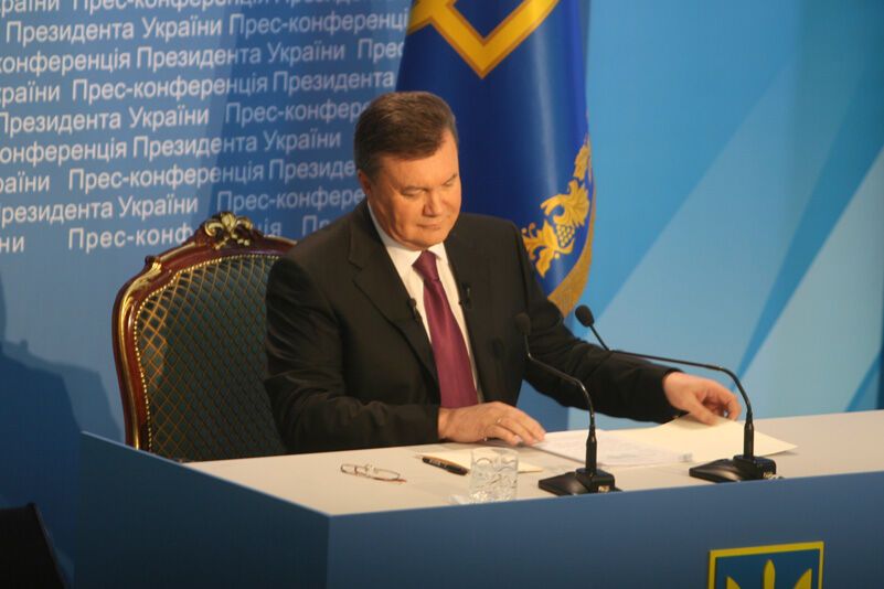 Пресс-конференция Виктора Януковича