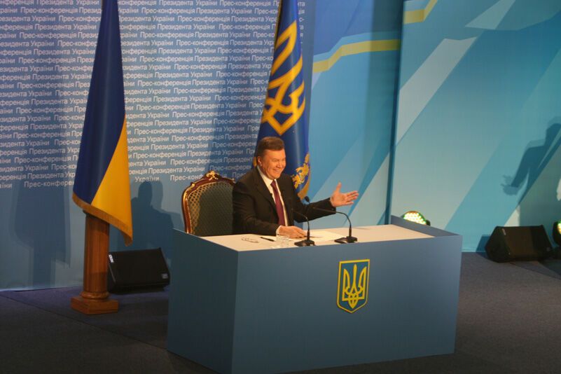 Пресс-конференция Виктора Януковича