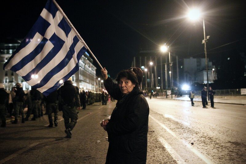 У Греції спецназ розігнав акцію "розсерджених". Відео