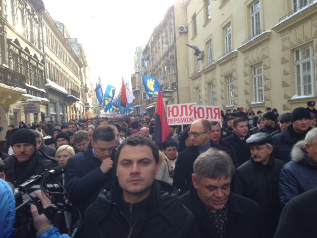Милиция насчитала во Львове 2,5 тыс. "повстанцев"