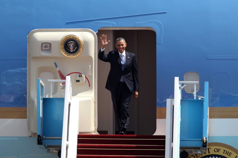 Обама прибыл в Израиль с первым официальным визитом. Видео