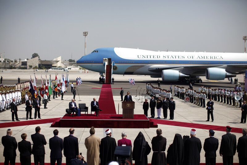 Обама прибыл в Израиль с первым официальным визитом. Видео