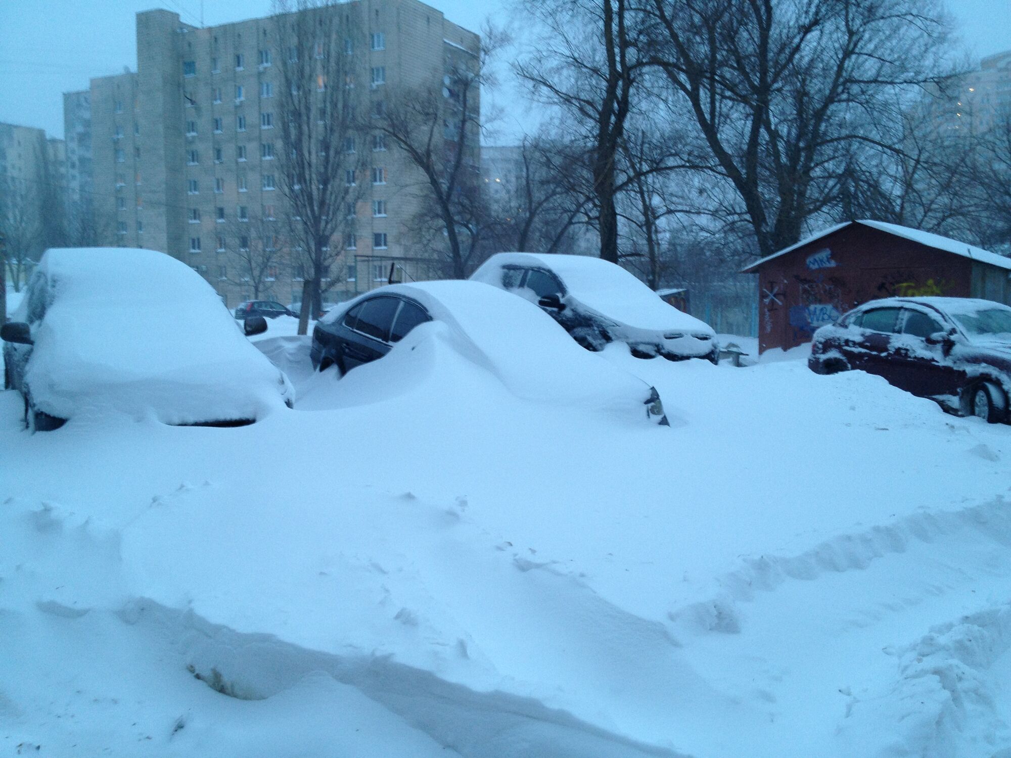 Киев под снегом