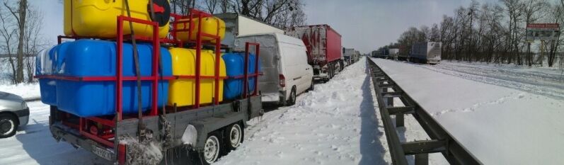 На трасі Київ-Житомир утворилася пробка в 70 км