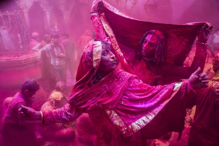 Барвистий фестиваль Холі в Індії