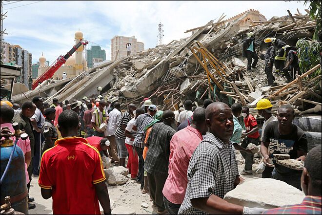20 человек в Танзании погибли при обрушении высотки
