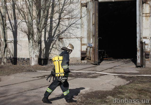 Углегорская ТЭС залита водой, а от огня расплавился металл