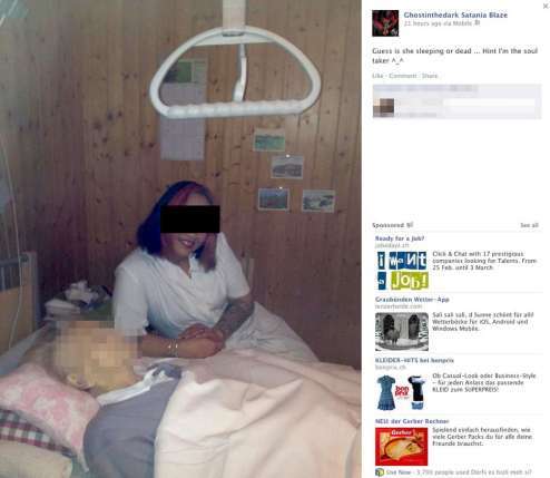 Медсестра устроила фотосессию с умершей пациенткой. Фото