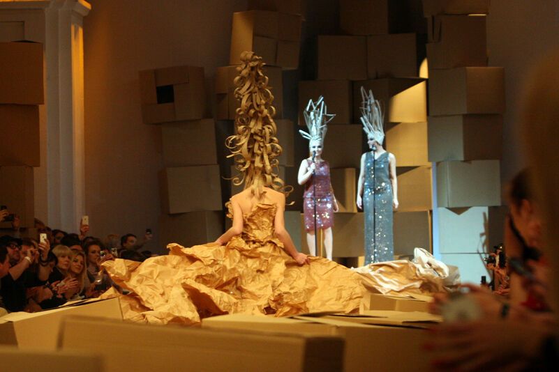 Картонна мода від Zalevskiy