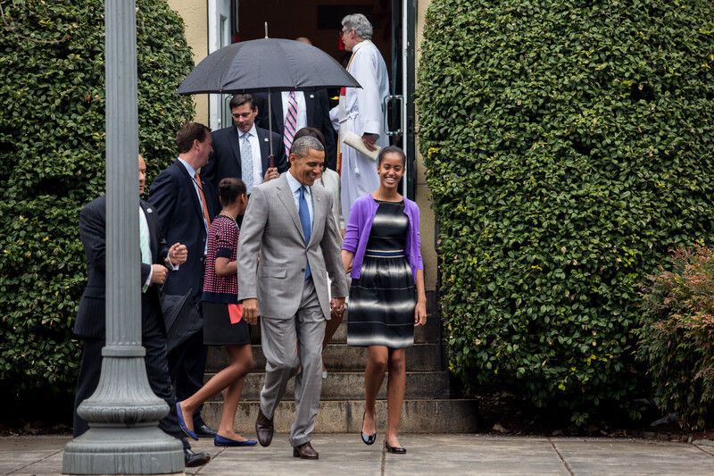 Обама відвідав пасхальне богослужіння