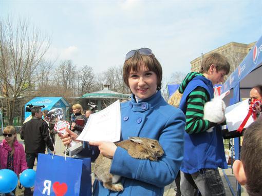 В Харькове прошли первые в Украине кроличьи бега