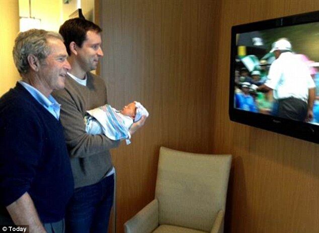 Опубликованы первые фото внучки Джорджа Буша