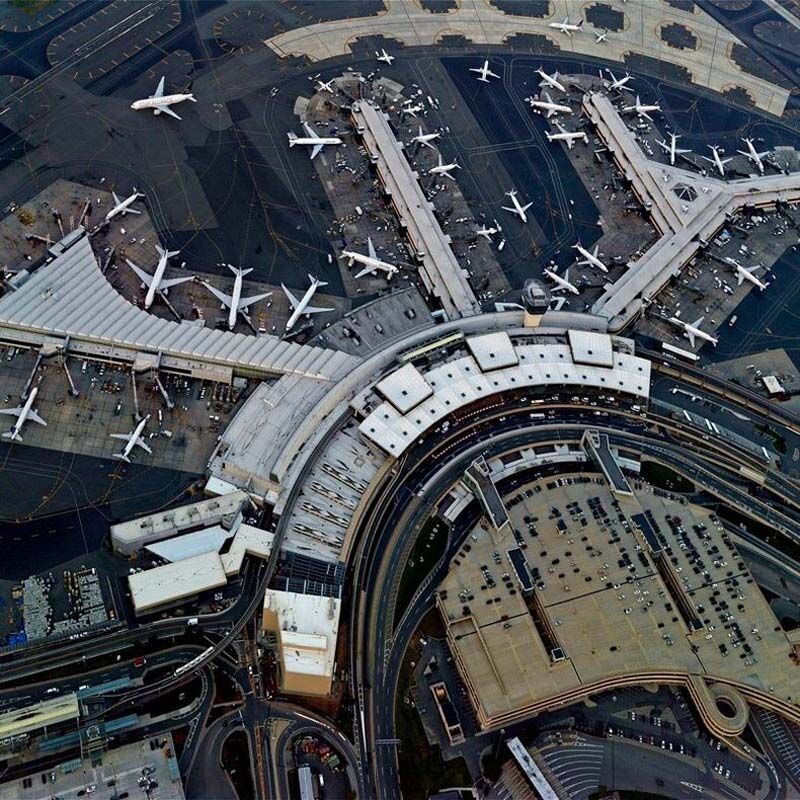 Аэропорты с высоты