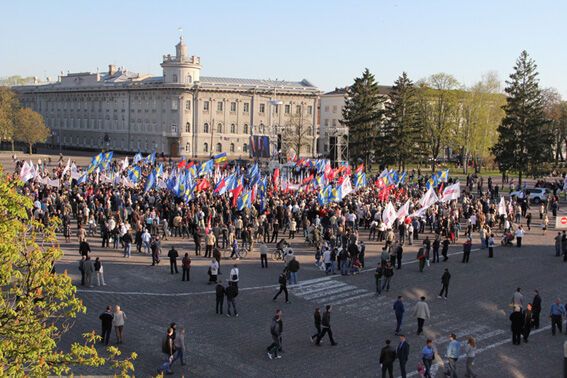 МВД: оппозиция митинговала в Чернигове без нарушений