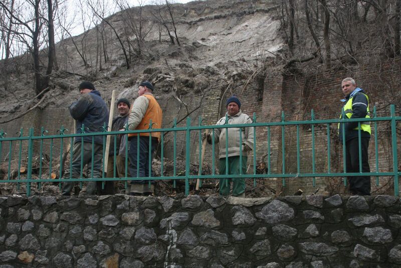 Оползень на Замковой горе