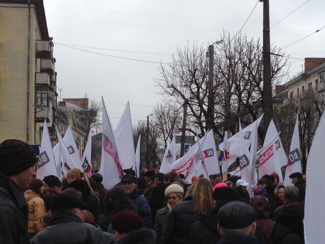 Опозиція нарахувала на акції в Житомирі 10 тис. осіб
