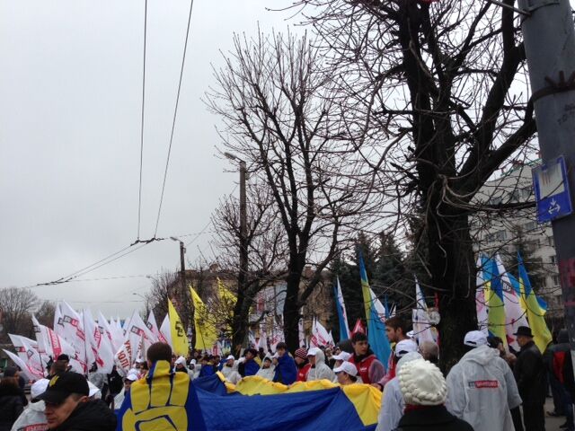 Оппозиция насчитала на акции в Житомире 10 тыс. человек