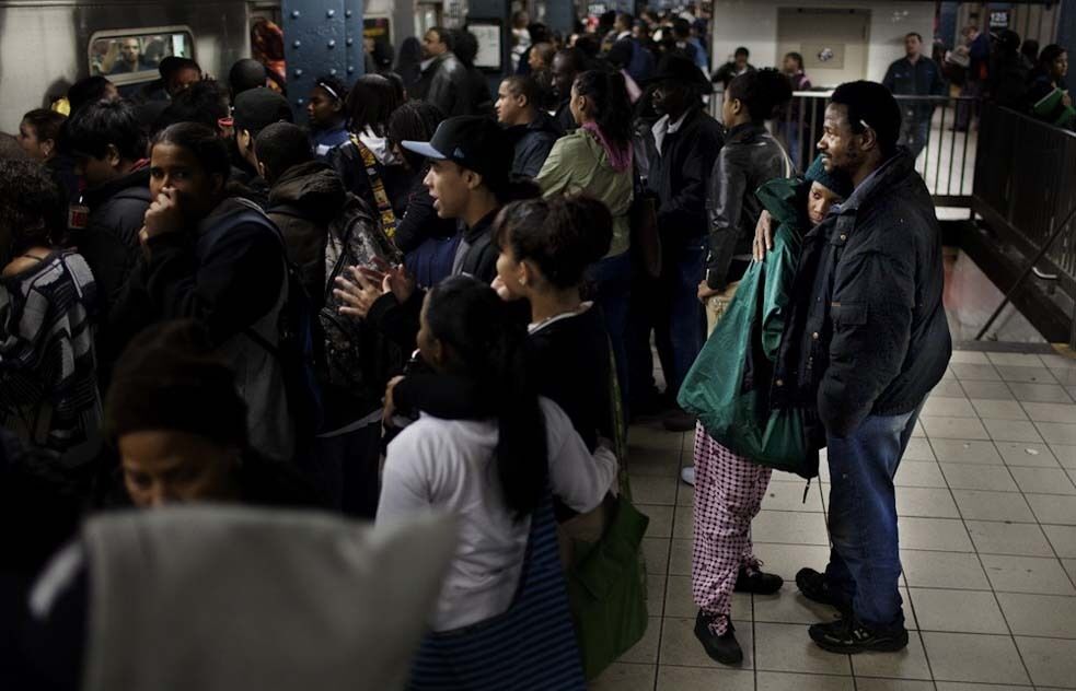 Жизнь бомжей в нью-йоркском метро