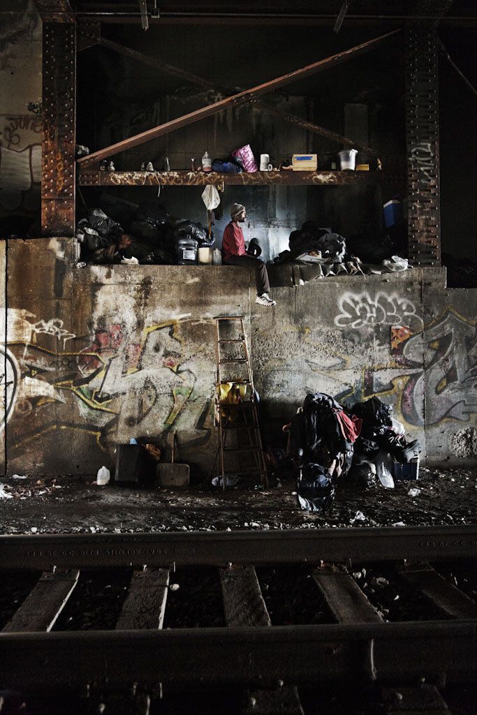 Життя бомжів у нью-йоркському метро